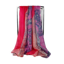 Moda moderna señora largo tejido de gasa de bufanda